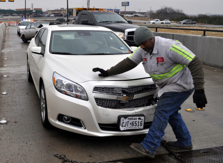 Icy roads cause accidents
